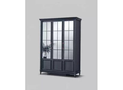 Conception de garde-robe noire. Armoire de luxe, ameublement de chambre, meubles de chambre.